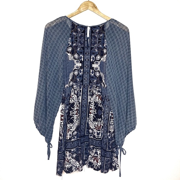 NWT Free People Oksana Long-Sleeve Mini Dress - Picture 5 of 6